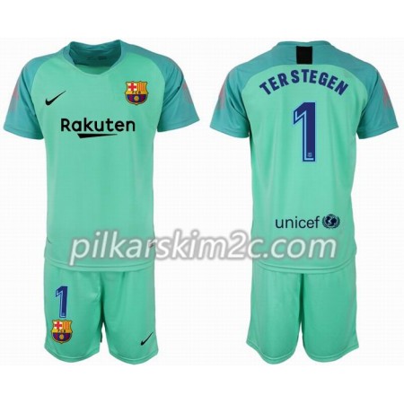 Koszulka FC Barcelona Bramkarskie TER STEGEN 1 Dziecięca 2018-2019 - Koszulki Piłkarskie